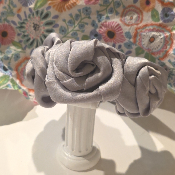 Slate Grey Rose headband | NWOT main image 6